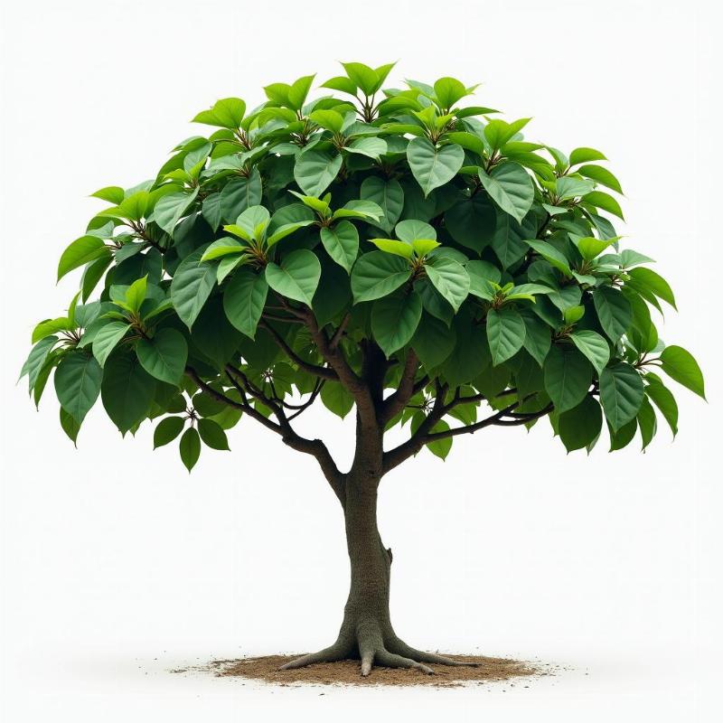 Cây vú bò với lá to bản xanh mướt và dáng cây độc đáo làm cây cảnh